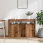 vidaXL Sideboard mit LED-Leuchten Altholz-Optik 115,5x30x75 cm vidaXL Sideboard mit LED-Leuchten Altholz-Optik 115,5x30x75 cm