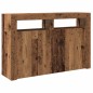 vidaXL Sideboard mit LED-Leuchten Altholz-Optik 115,5x30x75 cm vidaXL Sideboard mit LED-Leuchten Altholz-Optik 115,5x30x75 cm