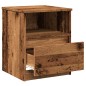 vidaXL Nachttische 2 Stk. Altholz-Optik 40x40x50 cm Holzwerkstoff