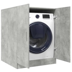 vidaXL Waschmaschinenschrank Betongrau 70,5x71,5x91,5 cm
