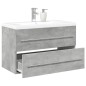 vidaXL 2-tlg. Badmöbel-Set Betongrau Holzwerkstoff vidaXL 2-tlg. Badmöbel-Set Betongrau Holzwerkstoff