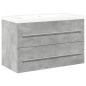 vidaXL 2-tlg. Badmöbel-Set Betongrau Holzwerkstoff vidaXL 2-tlg. Badmöbel-Set Betongrau Holzwerkstoff