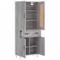 Highboard Grau Sonoma 69,5x34x180 cm Holzwerkstoff Highboard Grau Sonoma 69,5x34x180 cm Holzwerkstoff