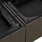 vidaXL 4-tlg. Garten-Sofagarnitur mit Kissen Schwarz Poly Rattan vidaXL 4-tlg. Garten-Sofagarnitur mit Kissen Schwarz Poly Rattan