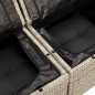 vidaXL 4-tlg. Garten-Sofagarnitur mit Kissen Hellgrau Poly Rattan vidaXL 4-tlg. Garten-Sofagarnitur mit Kissen Hellgrau Poly Rattan