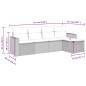 vidaXL 5-tlg. Garten-Sofagarnitur mit Kissen Beige Poly Rattan vidaXL 5-tlg. Garten-Sofagarnitur mit Kissen Beige Poly Rattan