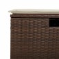 vidaXL 6-tlg. Garten-Sofagarnitur mit Kissen Braun Poly Rattan vidaXL 6-tlg. Garten-Sofagarnitur mit Kissen Braun Poly Rattan