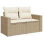 vidaXL 8-tlg. Garten-Sofagarnitur mit Kissen Beige Poly Rattan vidaXL 8-tlg. Garten-Sofagarnitur mit Kissen Beige Poly Rattan