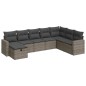 vidaXL 8-tlg. Garten-Sofagarnitur mit Kissen Grau Poly Rattan vidaXL 8-tlg. Garten-Sofagarnitur mit Kissen Grau Poly Rattan