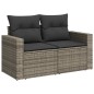 vidaXL 8-tlg. Garten-Sofagarnitur mit Kissen Grau Poly Rattan vidaXL 8-tlg. Garten-Sofagarnitur mit Kissen Grau Poly Rattan