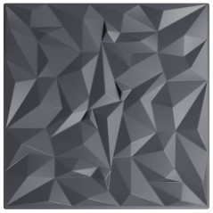 vidaXL Wandpaneele 24 Stk. Grau 50x50 cm XPS 6 m² Amethyst