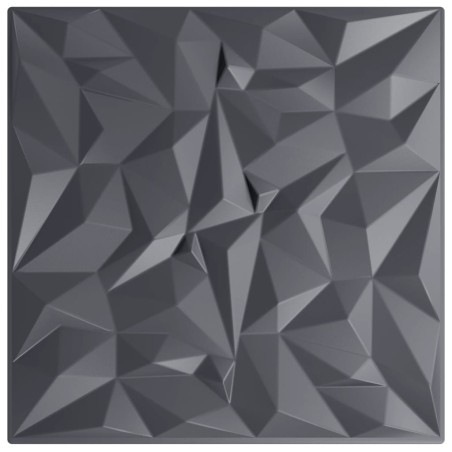 vidaXL Wandpaneele 24 Stk. Grau 50x50 cm XPS 6 m² Amethyst