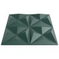 vidaXL Wandpaneele 48 Stk. Grün 50x50 cm XPS 12 m² Origami vidaXL Wandpaneele 48 Stk. Grün 50x50 cm XPS 12 m² Origami