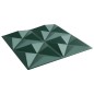 vidaXL Wandpaneele 12 Stk. Grün 50x50 cm XPS 3 m² Origami vidaXL Wandpaneele 12 Stk. Grün 50x50 cm XPS 3 m² Origami