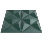 vidaXL Wandpaneele 12 Stk. Grün 50x50 cm XPS 3 m² Origami vidaXL Wandpaneele 12 Stk. Grün 50x50 cm XPS 3 m² Origami