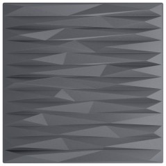 vidaXL Wandpaneele 24 Stk. Grau 50x50 cm XPS 6 m² Stein