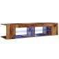 vidaXL TV-Schrank mit LED-Leuchten Altholz-Optik 135x39x30 cm vidaXL TV-Schrank mit LED-Leuchten Altholz-Optik 135x39x30 cm