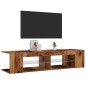 vidaXL TV-Schrank mit LED-Leuchten Altholz-Optik 135x39x30 cm vidaXL TV-Schrank mit LED-Leuchten Altholz-Optik 135x39x30 cm