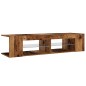 vidaXL TV-Schrank mit LED-Leuchten Altholz-Optik 135x39x30 cm vidaXL TV-Schrank mit LED-Leuchten Altholz-Optik 135x39x30 cm