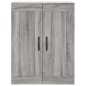 Highboard Grau Sonoma 69,5x34x180 cm Holzwerkstoff Highboard Grau Sonoma 69,5x34x180 cm Holzwerkstoff