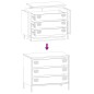 vidaXL Sideboard Weiß 68x39x58,5 cm Kaltgewalzter Stahl vidaXL Sideboard Weiß 68x39x58,5 cm Kaltgewalzter Stahl