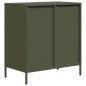 vidaXL Sideboard Olivgrün 68x39x73,5 cm Kaltgewalzter Stahl vidaXL Sideboard Olivgrün 68x39x73,5 cm Kaltgewalzter Stahl