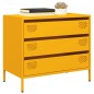 vidaXL Sideboard Senfgelb 68x39x58,5 cm Kaltgewalzter Stahl vidaXL Sideboard Senfgelb 68x39x58,5 cm Kaltgewalzter Stahl