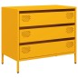 vidaXL Sideboard Senfgelb 68x39x58,5 cm Kaltgewalzter Stahl vidaXL Sideboard Senfgelb 68x39x58,5 cm Kaltgewalzter Stahl