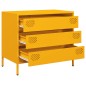 vidaXL Sideboard Senfgelb 68x39x58,5 cm Kaltgewalzter Stahl vidaXL Sideboard Senfgelb 68x39x58,5 cm Kaltgewalzter Stahl