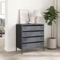 vidaXL Sideboard Anthrazit 68x39x73,5 cm Kaltgewalzter Stahl vidaXL Sideboard Anthrazit 68x39x73,5 cm Kaltgewalzter Stahl