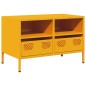 vidaXL TV-Schrank Senfgelb 68x39x43,5 cm Kaltgewalzter Stahl vidaXL TV-Schrank Senfgelb 68x39x43,5 cm Kaltgewalzter Stahl