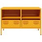 vidaXL TV-Schrank Senfgelb 68x39x43,5 cm Kaltgewalzter Stahl vidaXL TV-Schrank Senfgelb 68x39x43,5 cm Kaltgewalzter Stahl