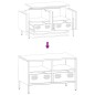 vidaXL TV-Schrank Senfgelb 68x39x43,5 cm Kaltgewalzter Stahl vidaXL TV-Schrank Senfgelb 68x39x43,5 cm Kaltgewalzter Stahl