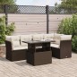vidaXL 6-tlg. Garten-Sofagarnitur mit Kissen Braun Poly Rattan vidaXL 6-tlg. Garten-Sofagarnitur mit Kissen Braun Poly Rattan