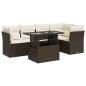 vidaXL 6-tlg. Garten-Sofagarnitur mit Kissen Braun Poly Rattan vidaXL 6-tlg. Garten-Sofagarnitur mit Kissen Braun Poly Rattan