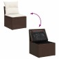 vidaXL 6-tlg. Garten-Sofagarnitur mit Kissen Braun Poly Rattan vidaXL 6-tlg. Garten-Sofagarnitur mit Kissen Braun Poly Rattan