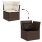 vidaXL 6-tlg. Garten-Sofagarnitur mit Kissen Braun Poly Rattan vidaXL 6-tlg. Garten-Sofagarnitur mit Kissen Braun Poly Rattan