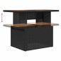 vidaXL 5-tlg. Garten-Sofagarnitur mit Kissen Schwarz Poly Rattan vidaXL 5-tlg. Garten-Sofagarnitur mit Kissen Schwarz Poly Rattan