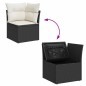 vidaXL 9-tlg. Garten-Sofagarnitur mit Kissen Schwarz Poly Rattan vidaXL 9-tlg. Garten-Sofagarnitur mit Kissen Schwarz Poly Rattan