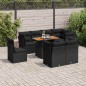 vidaXL 9-tlg. Garten-Sofagarnitur mit Kissen Schwarz Poly Rattan vidaXL 9-tlg. Garten-Sofagarnitur mit Kissen Schwarz Poly Rattan