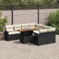vidaXL 9-tlg. Garten-Sofagarnitur mit Kissen Schwarz Poly Rattan vidaXL 9-tlg. Garten-Sofagarnitur mit Kissen Schwarz Poly Rattan