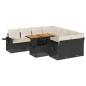 vidaXL 9-tlg. Garten-Sofagarnitur mit Kissen Schwarz Poly Rattan vidaXL 9-tlg. Garten-Sofagarnitur mit Kissen Schwarz Poly Rattan