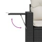 vidaXL 5-tlg. Garten-Sofagarnitur mit Kissen Schwarz Poly Rattan vidaXL 5-tlg. Garten-Sofagarnitur mit Kissen Schwarz Poly Rattan