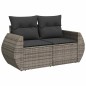 vidaXL 7-tlg. Garten-Sofagarnitur mit Kissen Grau Poly Rattan vidaXL 7-tlg. Garten-Sofagarnitur mit Kissen Grau Poly Rattan