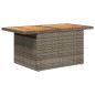 vidaXL 7-tlg. Garten-Sofagarnitur mit Kissen Grau Poly Rattan vidaXL 7-tlg. Garten-Sofagarnitur mit Kissen Grau Poly Rattan