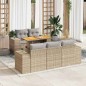 vidaXL 6-tlg. Garten-Sofagarnitur mit Kissen Beige Poly Rattan vidaXL 6-tlg. Garten-Sofagarnitur mit Kissen Beige Poly Rattan