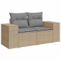vidaXL 6-tlg. Garten-Sofagarnitur mit Kissen Beige Poly Rattan vidaXL 6-tlg. Garten-Sofagarnitur mit Kissen Beige Poly Rattan