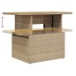 vidaXL 6-tlg. Garten-Sofagarnitur mit Kissen Beige Poly Rattan vidaXL 6-tlg. Garten-Sofagarnitur mit Kissen Beige Poly Rattan