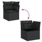 vidaXL 9-tlg. Garten-Sofagarnitur mit Kissen Schwarz Poly Rattan vidaXL 9-tlg. Garten-Sofagarnitur mit Kissen Schwarz Poly Rattan
