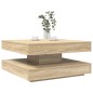 vidaXL Couchtisch 360-Grad Drehbar Sonoma-Eiche 70x70x34,5 cm vidaXL Couchtisch 360-Grad Drehbar Sonoma-Eiche 70x70x34,5 cm